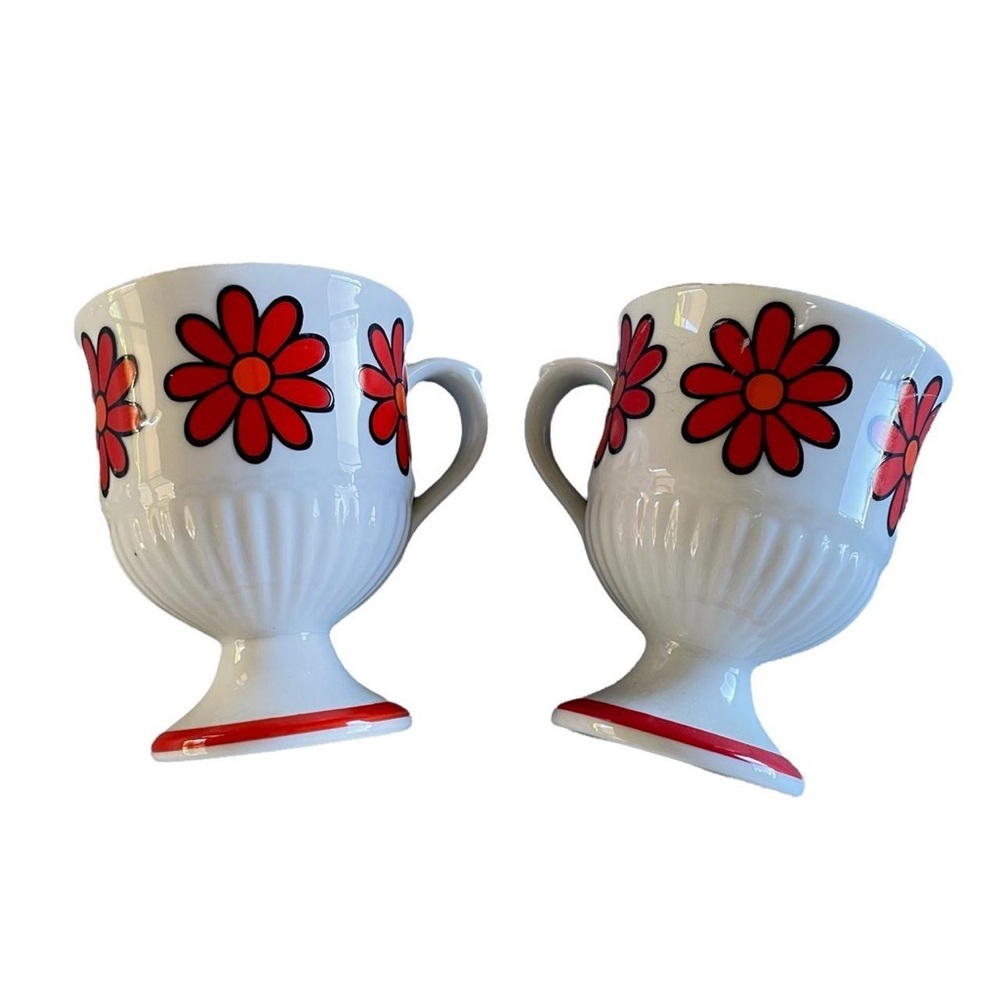 Vintage Daisy Japan Tea Cup Fun & Funky Coffee Mug Retro